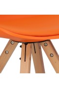 Krzesło Norden Star Square PP pomarańczo we - Intesi
